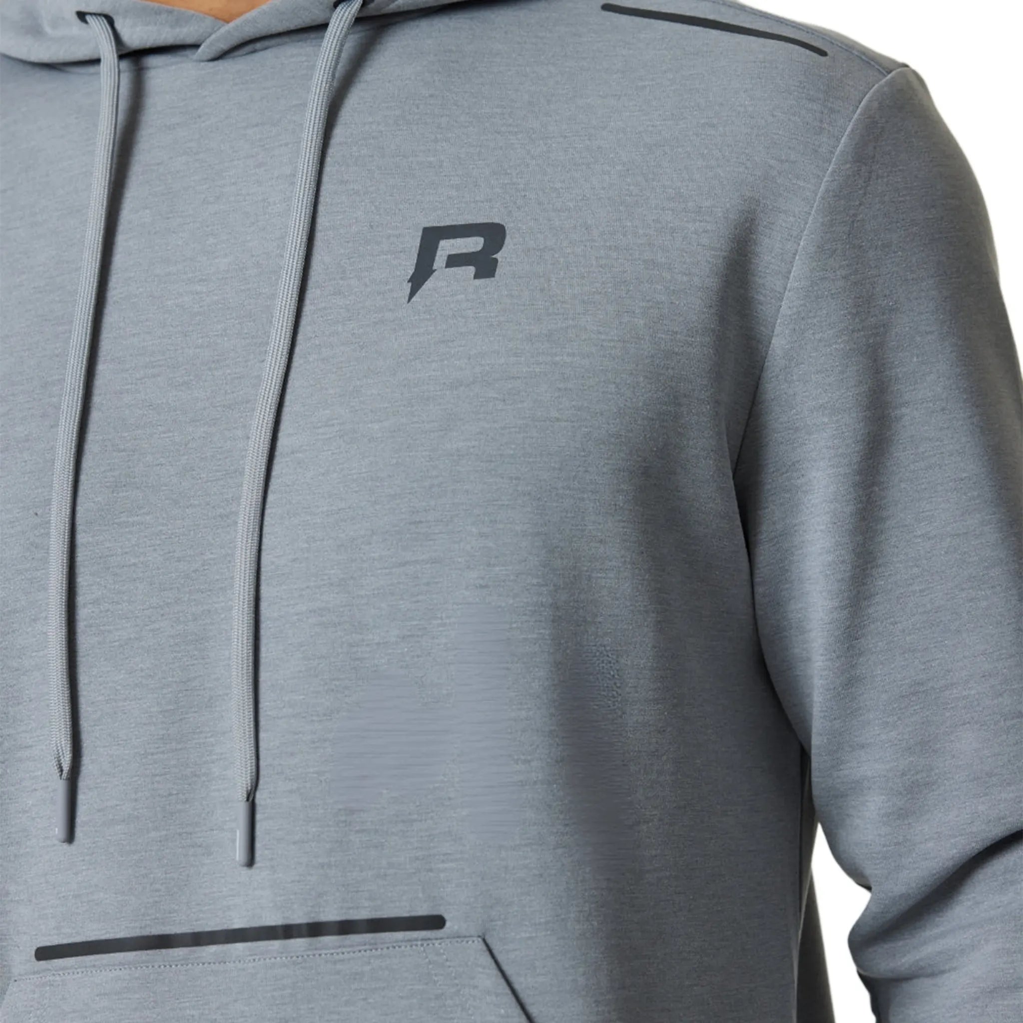 Detailed View of Reprimo Motion Grey Marl Hoodie REP244-138